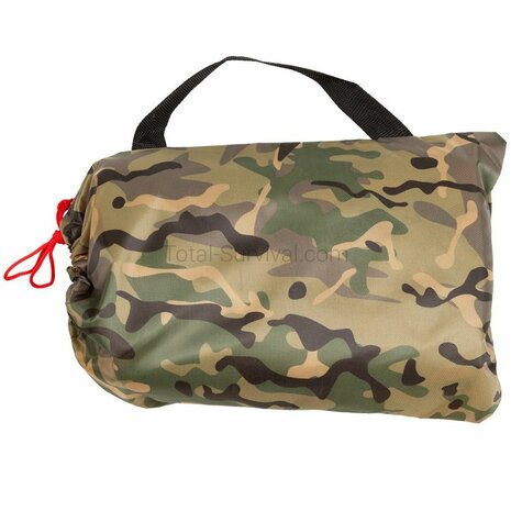 MFH Tarpaulin, 190T polyester, BTP Multicam, metal eyes, 400 x 500CM
