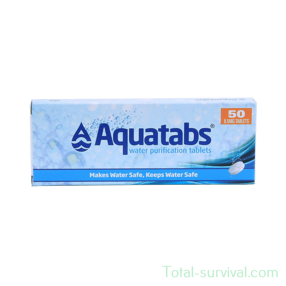 Wasserreinigungstabletten AQUATABS 2 x 50 Tabletten von BCB Entkeimer Survival 