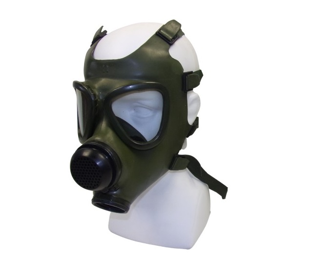 M74 masque complet / masque à gaz avec sac MP5, vert olive - Total