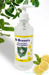 Dr. Brown's Desinfecterende handgel 500ml, 80% alcohol, met dispenser, lemon