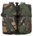 GB double ammo pouch, Woodland DPM