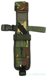 KL landmacht beenholster voor mes of bajonet, Molle, Woodland DPM