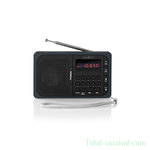 Nedis draagbare FM-radio met PLL-tuner en USB/SD speler