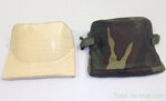Italiaanse Composite body armour plaat met tas, onderlijf,  Level 3 NIJ STD 0101.03, 19 x 15 CM