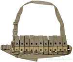 Britse leger Bandolier riem voor 11x 40mm granaat, met schouderband, MTP multicam