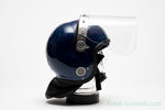 MLA riot gear Guardian MK2 politiehelm met nekbescherming en vizier, blauw