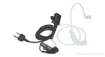 Intek SM-007/A1 airtube ear-microphone handset, zwart, 2-pins Icom mini-jack aansluiting