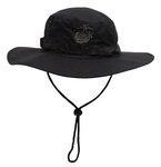 MFH USMC Bush Hat, kinriem, GI Boonie, zwart