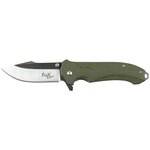 Fox outdoor Bushcraft couteau pliant avec manche G10, vert olive