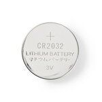 Nedis 3V lithium CR2032 knoopcel batterij, 280 mAh, 5 stuks