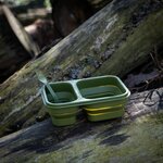 Fosco Lunch box foldable 600 ml, green, with lid