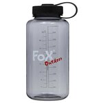 Fox outdoor veldfles transparant 1000ml, grote opening, BPA vrij