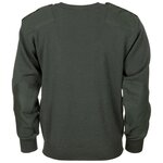Dutch military police commando sweater wool with v-neck, OD green