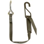 Swedish army tension strap 1.7M with metal tensioners, OD green