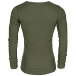 Odlo thermische longsleeve onderhemd, unisex, Midlayer, olijfgroen