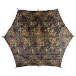 MFH Hexagon Tarp / Afdekzeil, 210T polyester, flecktarn, 340 x 310 CM