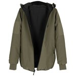 MFH veste thermique Softie, réversible, coupe-vent et déperlante, vert olive / noir