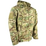 Kombat taktische Softshell Thermojacke, Fleecefutter, winddicht und wasserabweisend, BTP Multicam