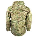 Kombat taktische Softshell Thermojacke, Fleecefutter, winddicht und wasserabweisend, BTP Multicam