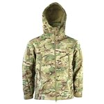 Kombat tactical Soft Shell thermische jas, fleece lining, winddicht en waterwerend, BTP Multicam