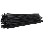 AB tyraps / cable ties 300 x 4.8 mm UV resistant, 100 pieces, Black