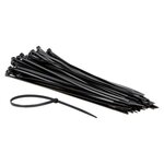 AB tyraps / cable ties 300 x 4.8 mm UV resistant, 100 pieces, Black