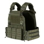 101 Inc QR plate carrier vest lasercut Molle, rapid release, OD green