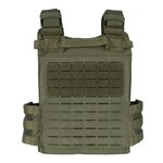 101 Inc QR plate carrier vest lasercut Molle, rapid release, OD green