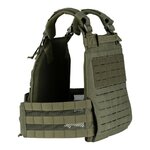 101 Inc QR plate carrier vest lasercut Molle, rapid release, OD green