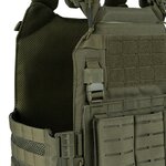 101 Inc QR plate carrier vest lasercut Molle, rapid release, OD green