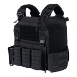 101 Inc QR plate carrier vest lasercut Molle, rapid release, black