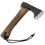 Fox outdoor Viking bijl compact met leren schede