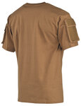 MFH US short sleeve shirt with sleeve pockets, coyote tan