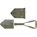 Bundeswehr Klappspaten / Feldschaufel 3-teilig groß mit Tasche, oliv grün