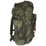 German Bundeswehr combat field backpack 65L with side bags, flecktarn