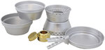MFH 7-delige kookset, aluminium, messing brander