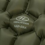 Highlander NAP-PAK inflatable sleeping mat, OD green