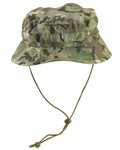 Kombat tactical Britischer Buschhut, Kinnband, SF Boonie, Rip Stop, BTP multicam