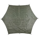 MFH Hexagon Tarpaulin, 210T polyester, OD green, 340 x 310 CM