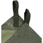 MFH Tarp / Cover, 210D polyester rip-stop, OD green, attachment loops, 300 x 300CM