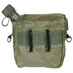 MFH Bouteille d'eau US 2QT / 1,9L avec couvercle et pinces alice, vert olive