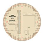 Ecopybook Taktisches Lineal / Winkelmesser rund (130mm) NATO