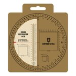 Ecopybook Taktisches Lineal / Winkelmesser rund (130mm) NATO