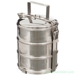 Fox outdoor Voedselcontainer, 3 delig, RVS