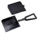 AB Aluminum snow shovel with foldable ABS handle and cover, black
