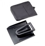 AB Aluminum snow shovel with foldable ABS handle and cover, black