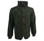 Dutch army cold weather fleece liner jacket, fire retardant, OD green