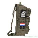 101 Inc MOLLE patch adapter hook + loop medium, zwart