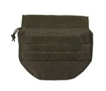 Mil-Tec Drop Down Pouch für Plattenträgerwesten, oliv grün