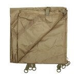 TF-2215 Tarpaulin, 210T polyester rip-stop, coyote tan, metal eyes, 300 x 300CM